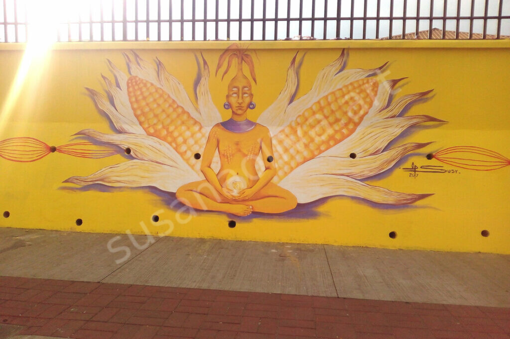 Mural diosa del maiz